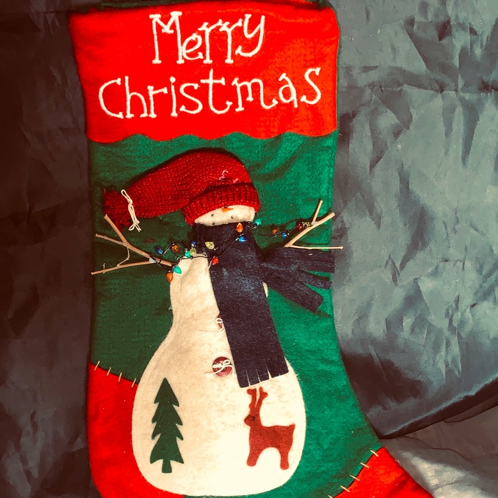 3 for $25 ⛄️”Merry Christmas “ Snowman stocking ⛄️